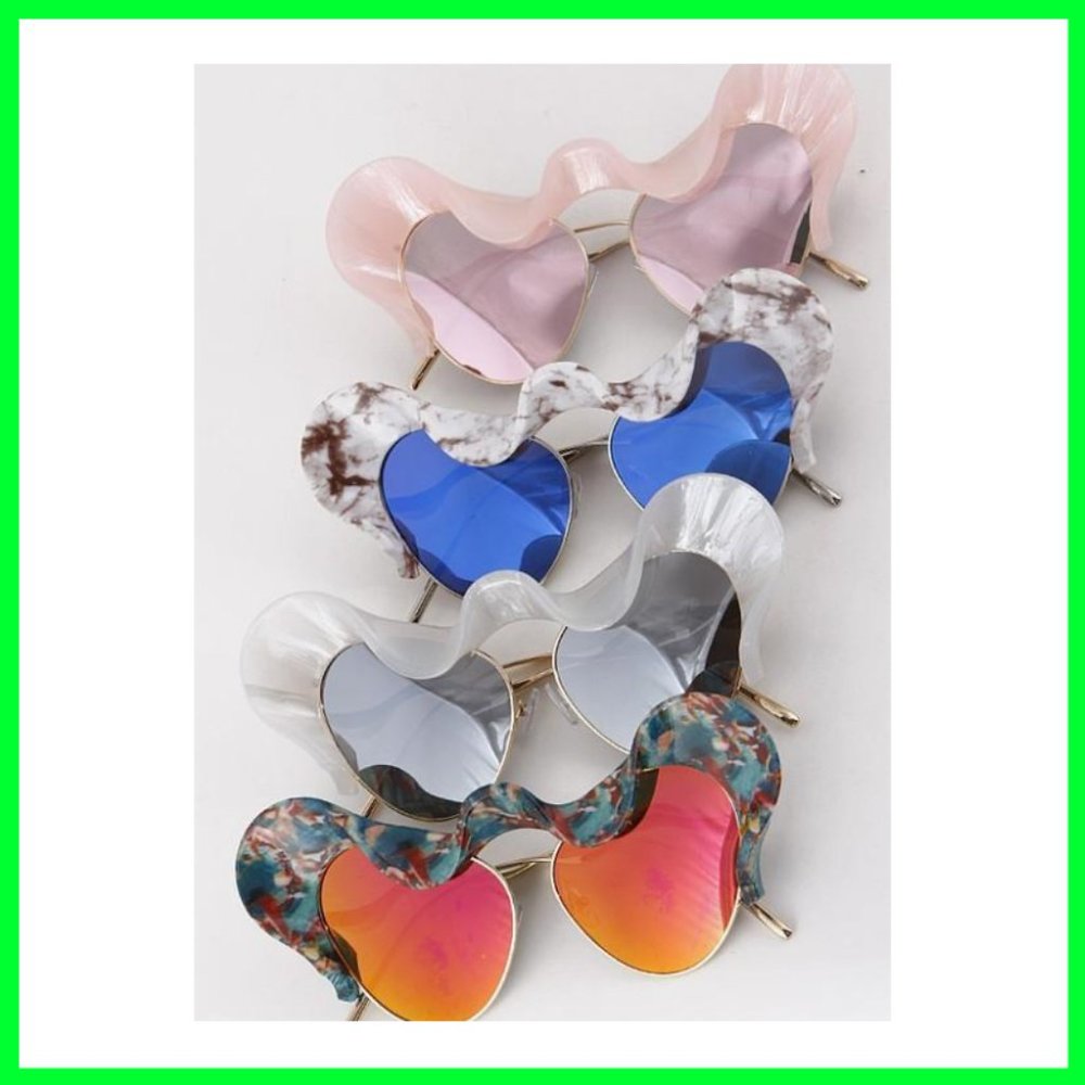 NWT Mod Sunglasses with Abstract Print